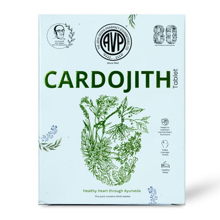 The Arya Vaidya Pharmacy Cardojith Tablet 100 No'S