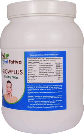 Ved Tattva Glowplus 900 Capsules | Herbal Formulation For Healthy Smooth And Blemish Free Skin
