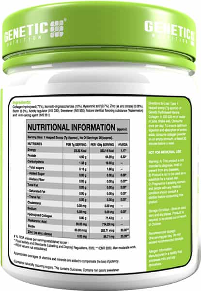 Genetic Nutrition Collagen Watermelon 200 Gm