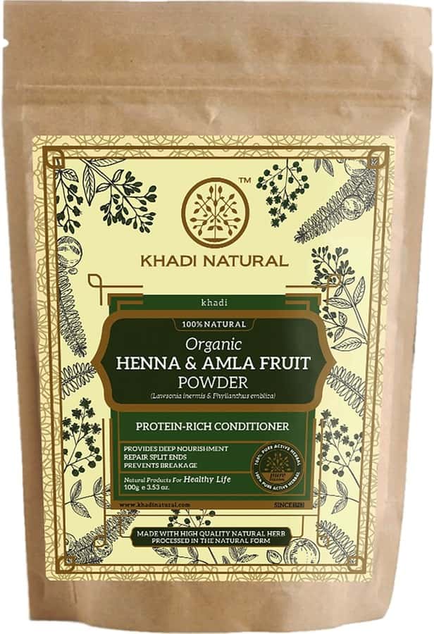 Buy KHADI NATURAL HERBAL HENNA ORGANIC POWDER 100 GM Online & Get Upto