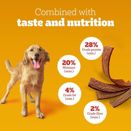 Pedigree Tasty Jerky Dog Treat | Chicken Flavour | 70 G X 12 | Jerky-Style Treats For Bonding