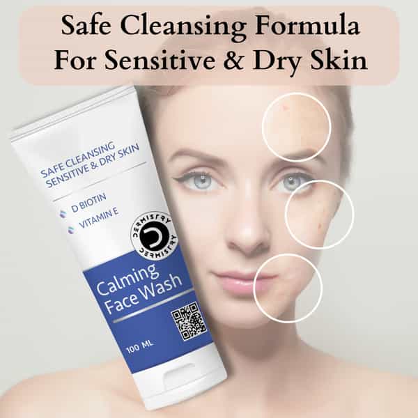 Dermistry Sensitive Dry Skin Cleanser Face Wash Moisturizing Creamy Gentle Mild Sulphates Soap Free