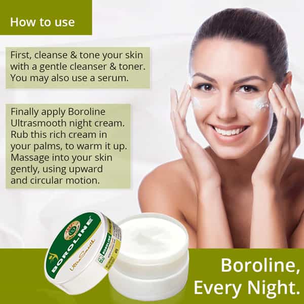 Boroline Ultrasmooth Night Cream For Dry Skin 2X100gm