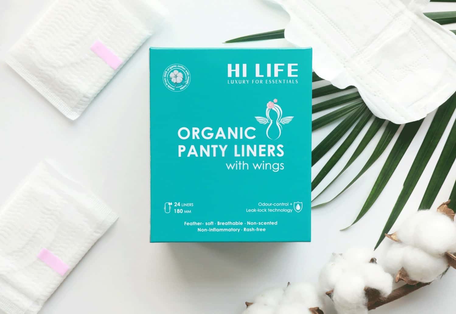 Buy SANFE RASH FREE PANTY LINERS, 100 ORGANIC COTTON AND BIODEGRADABLE