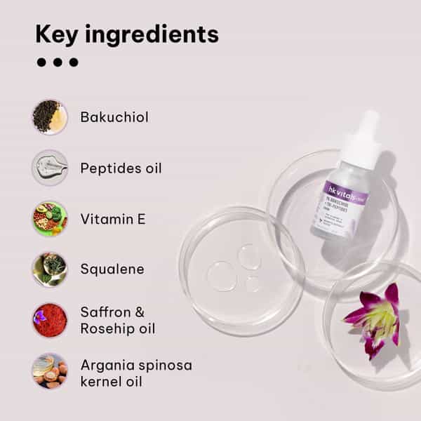 Hk Vitals 1% Bakuchiol Serum | 15 Ml |Retinol Alternative | For Glowing & Hydrated Skin
