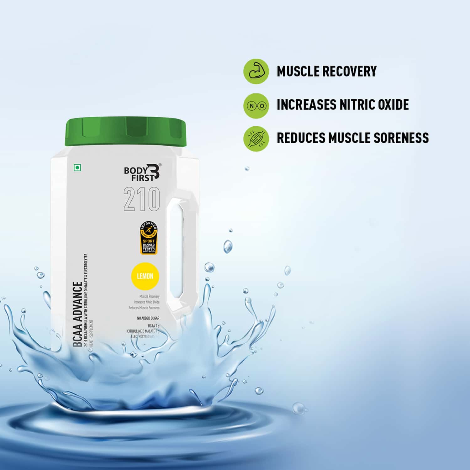 Buy BODYFIRST BCAA ADVANCE, 30 SACHETS, LEMON Online & Get Upto 60% OFF ...