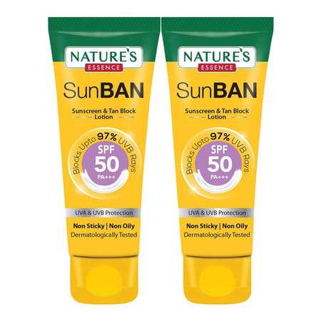 Nature'S Essence Sunban Sunscreen Spf50 60ml (Pack Of 2)