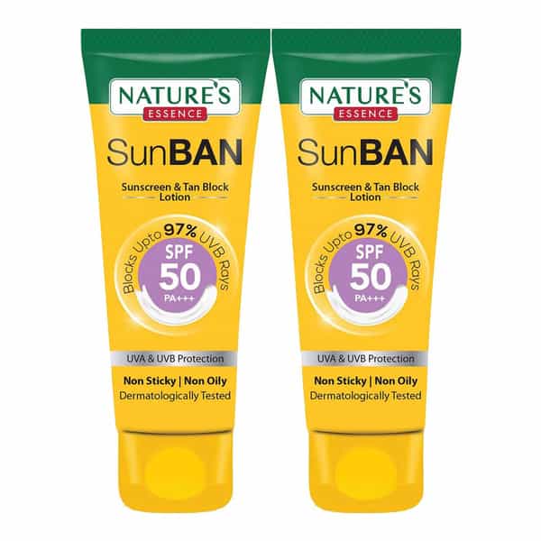 Nature's Essence Sunban Sunscreen Spf50 60Ml (Pack Of 2)