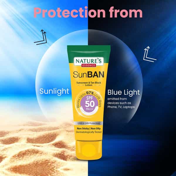 Nature's Essence Sunban Sunscreen Spf50 60Ml (Pack Of 2)