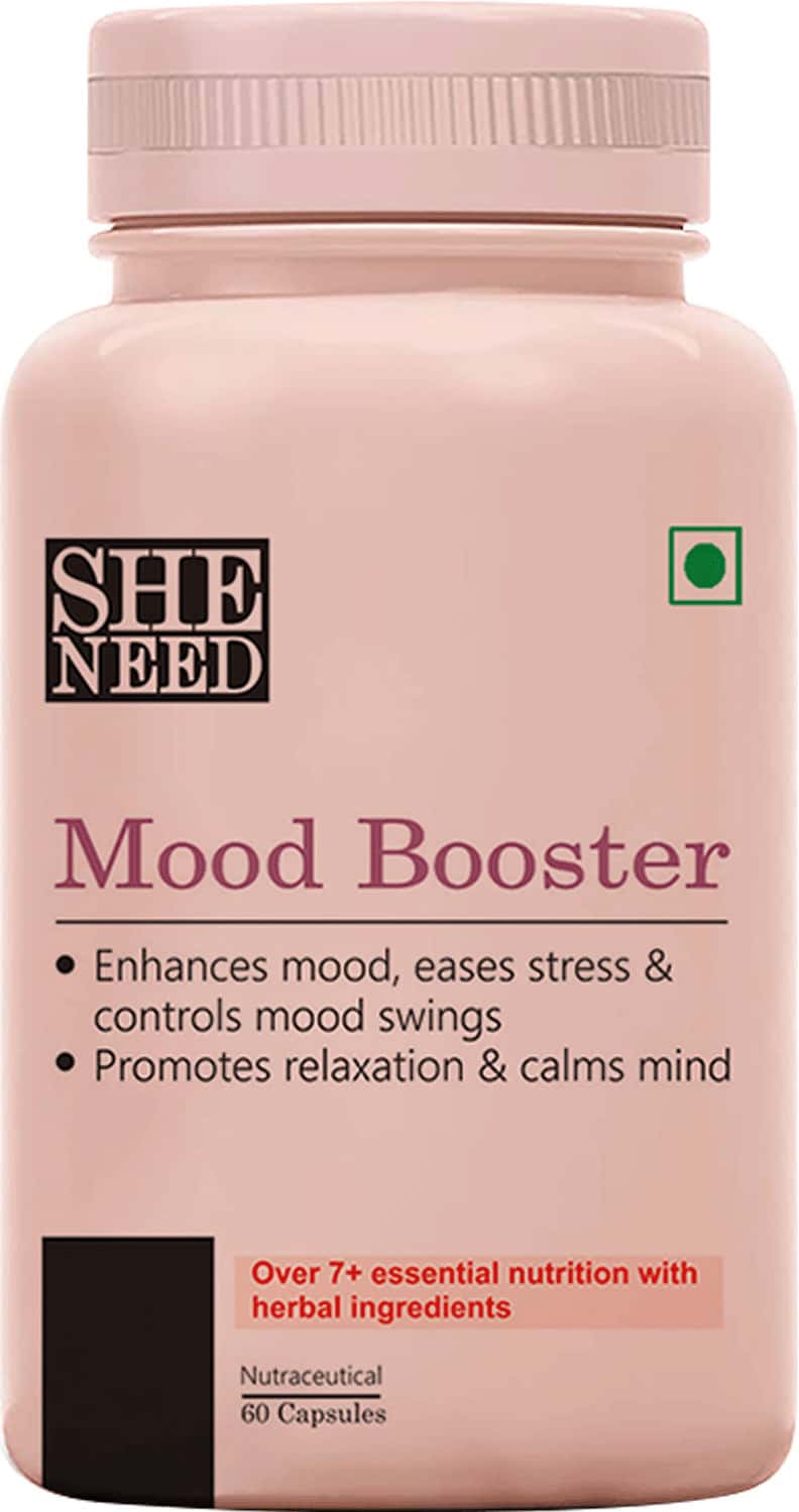 Sheneed Mood Booster Supplement-Enhance Mood | Eases Stress & Frustration - 60 Capsule