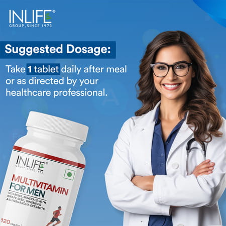 Inlife Multivitamin Tablets For Men | 120 Tablets
