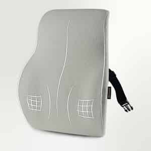 Betterhood Grey Memory Foam Ergonomic Lumbar Support Backrest Cushion For Chair