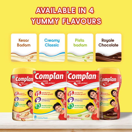 Complan Nutrition And Health Drink Creamy Classic 200gm Jar