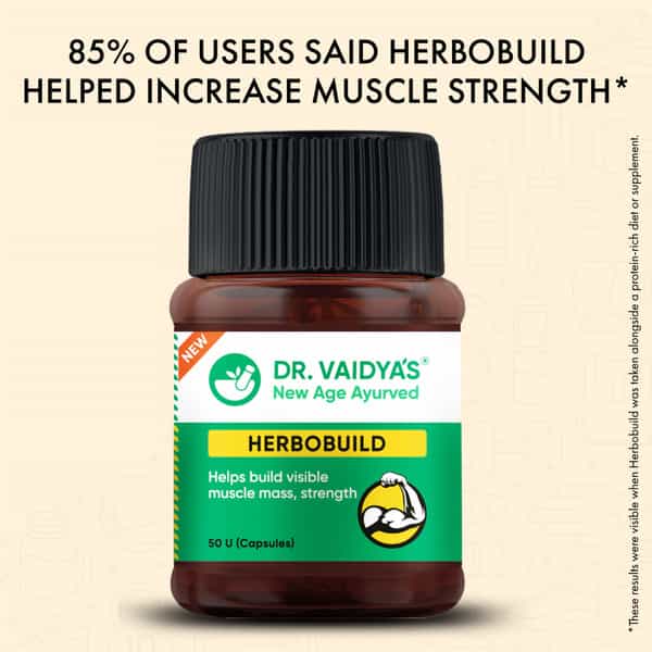 Dr. Vaidya's Herbobuild 50 Capsules Each - Pack Of 2