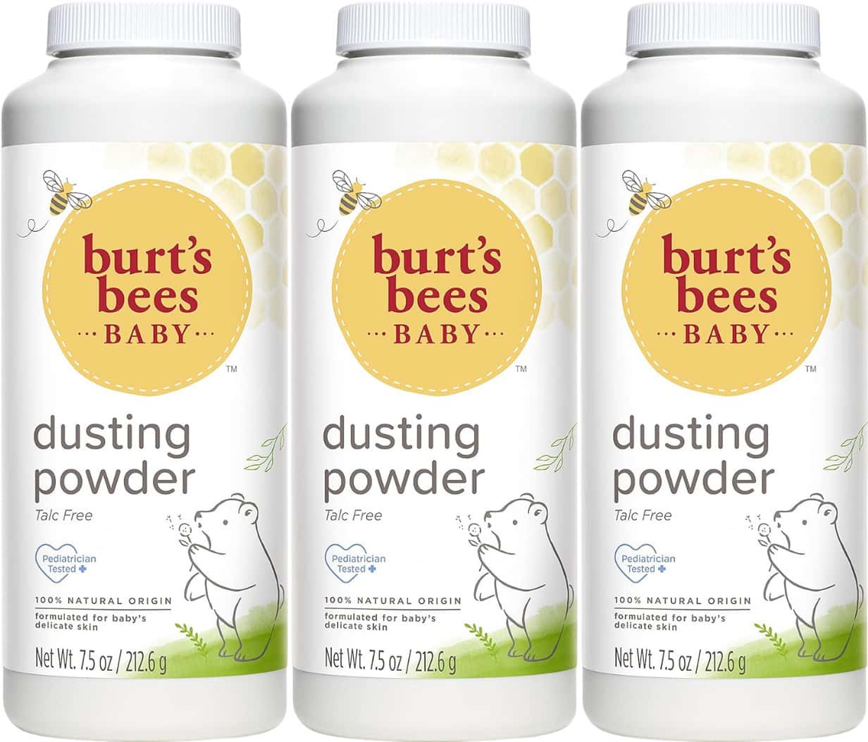 Burts Bees Baby Dusting Powder | Talc-Free Baby Powder | 212.6 G Each | Pack Of 3