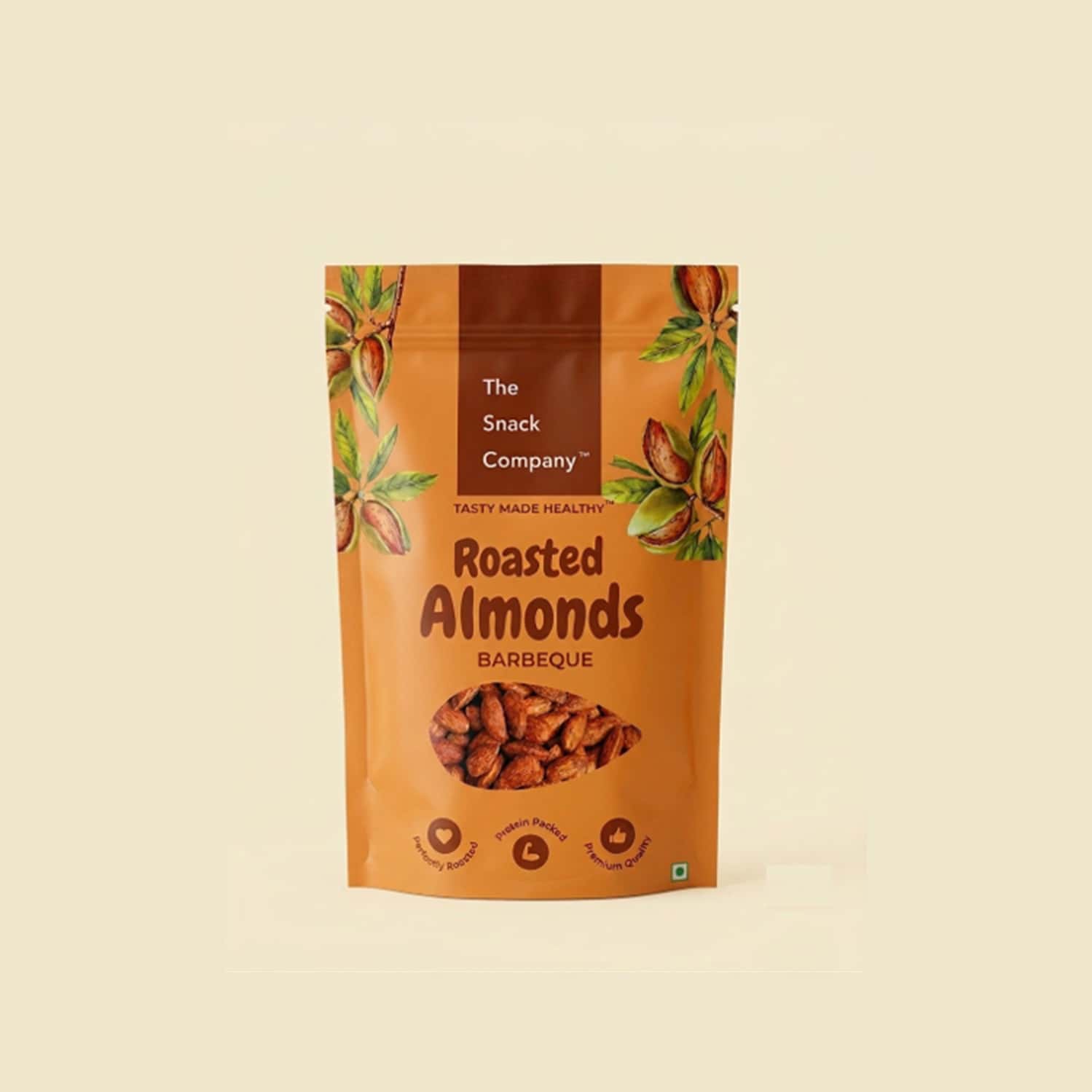 The Snack Company Roasted California Almonds - Smoky Barbeque 100g | Roasted Not Fried