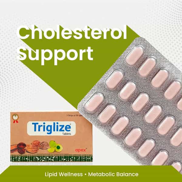 Green Milk Triglize Tablets | Ayurvedic Cholesterol & Triglyceride Balance Support | 5 X 30 Tablets