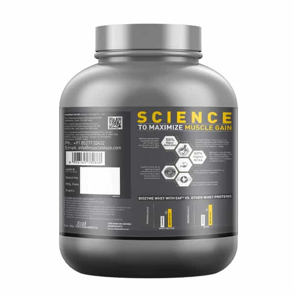 Muscleblaze Biozyme Performance Whey Protein Powder | Chocolate Peanut Butter (2Kg) | 25G Protein