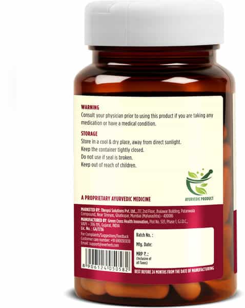 Everherb (By Pharmeasy) Tribulus (Gokshura) - Herbal Testosterone Booster - Bottle Of 60 Capsules