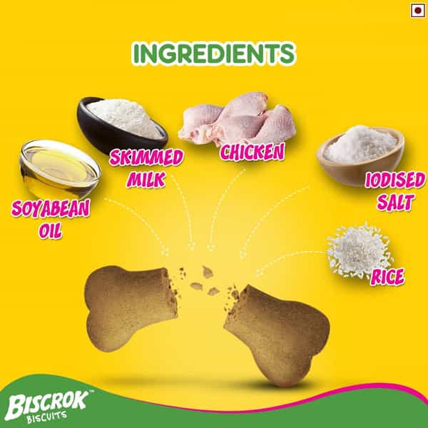 Pedigree Biscrok With Milk And Chicken 500G Gm Pack