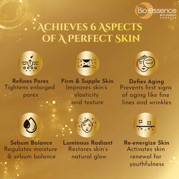 Bio-Essence Bio-Gold Gold Water Essence With Visible Pure 24K Gold - 100Ml
