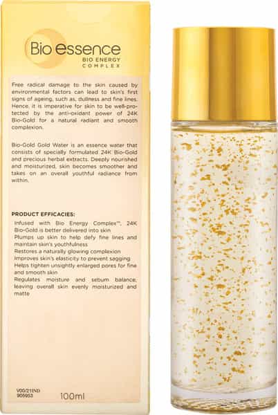 Bio-Essence Bio-Gold Gold Water Essence With Visible Pure 24K Gold - 100Ml