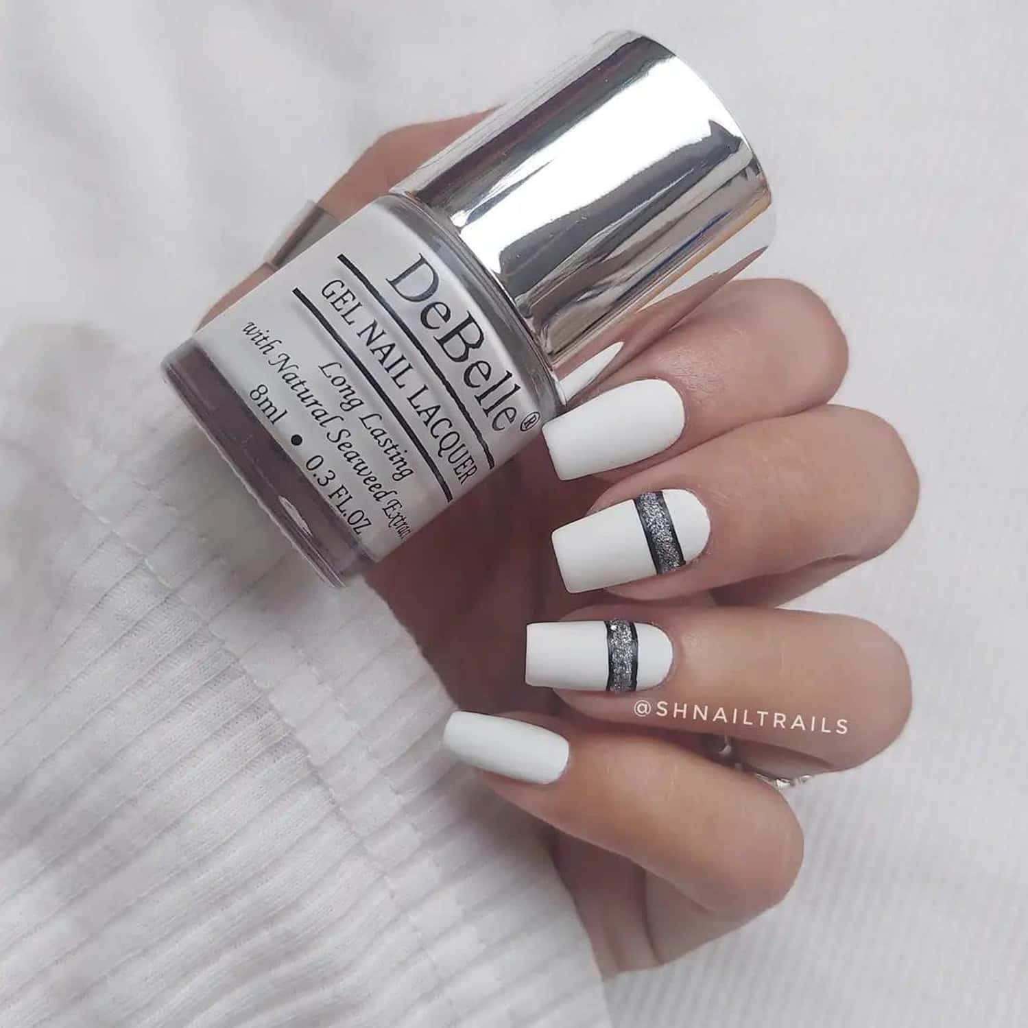 Buy DEBELLE GEL NAIL LACQUER VANILLA CROISSANT ONE COAT WHITE NAIL