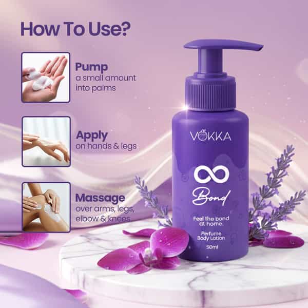 Vokka Bond Perfume Body Lotion 50Ml | Classic Lavender Woody Fragrance