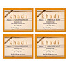 Khadi Abeers Herbal Handmade Orange Soap With Essential Oils | 125Gm (Pack Of 4)