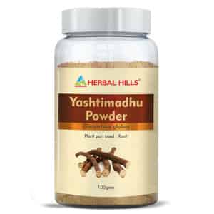 Herbal Hills Yashtimadhu Powder - 100 Gms (pack Of 4) - Licorice Roots Powder