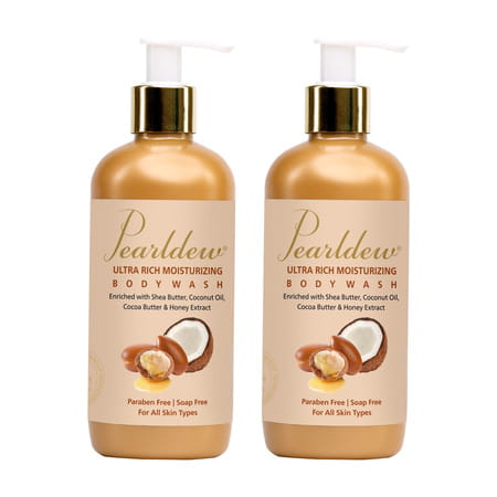 Pearldew Ultra Rich Moisturizing Body Wash 300 Ml | With Shea Butter & Honey (Pack Of 4)