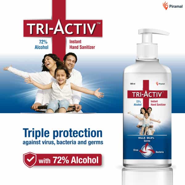 Tri-Activ Instant Hand Sanitizer (500Ml) With Pump