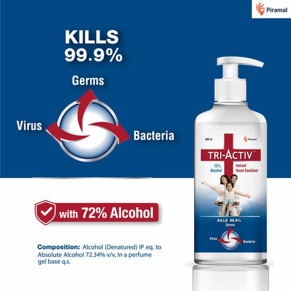 Tri-Activ Instant Hand Sanitizer (500Ml) With Pump