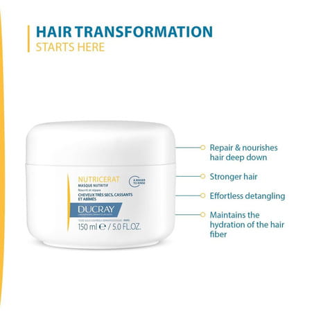 Ducray Damaged Hair Kit With Nutricerate Shampoo|Conditioner