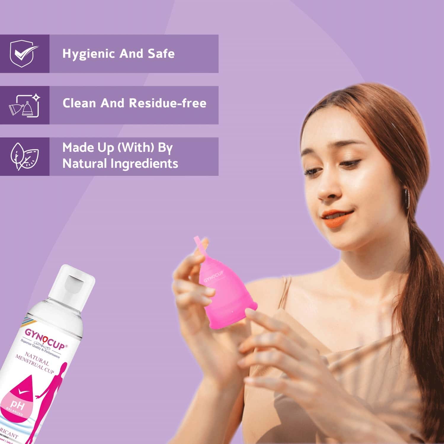 Buy GYNOCUP MENSTRUAL CUP LUBRICANT WATER BASED & PH BALANCED