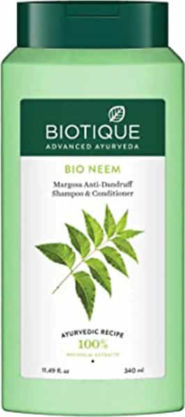 Biotique Bio Neem Margosa Shampoo Anti Dandruff Shampoo And Conditioner 340 Ml