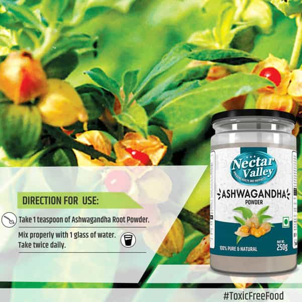 Nectar Valley Ashwagandha Powder | Helps To Boost Immunity | Indian Ginseng Powder | 250G