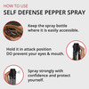 Commander Self Defense Pepper Spray For Safety/Protection Pack Of 6