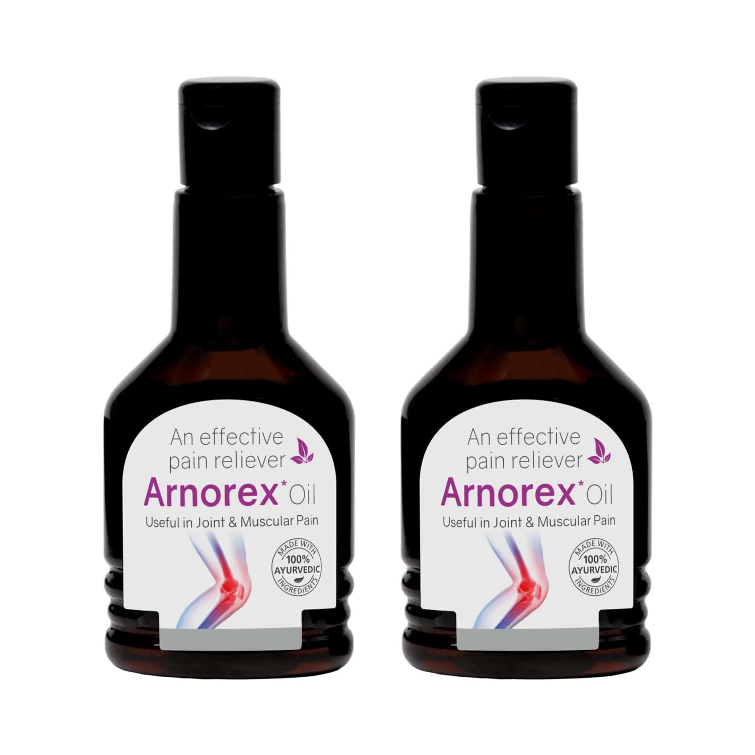 Arnorex Pain Relief Oil | Joint Muscular Knee Pain & Rheumatoid Arthritis 100 Ml (pack Of 2)