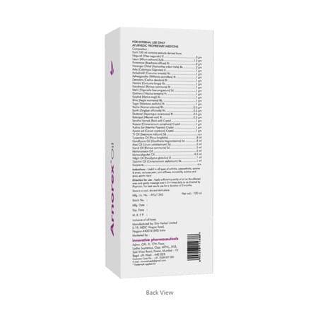 Arnorex Pain Relief Oil | Joint Muscular Knee Pain & Rheumatoid Arthritis 100 Ml (Pack Of 2)