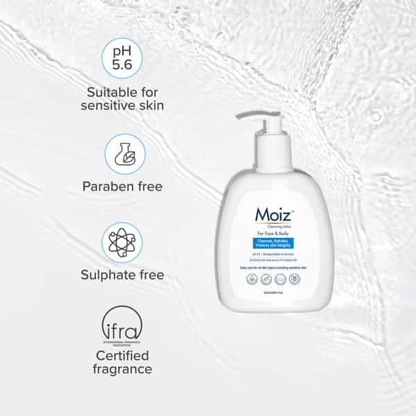Moiz Cleansing Lotion - Face & Body 200Ml