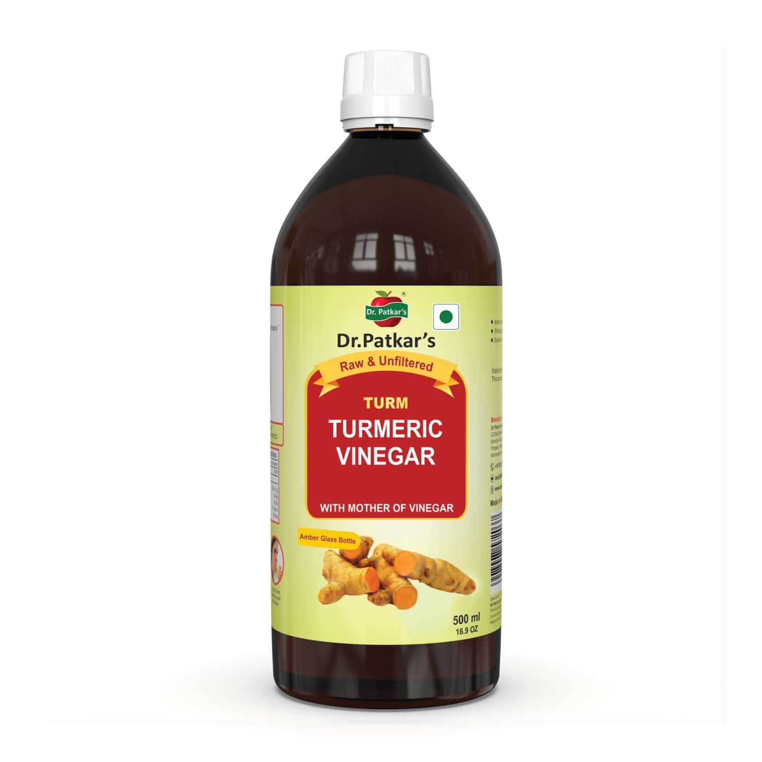Dr. Patkar's Turmeric Vinear With Mother 500 Ml