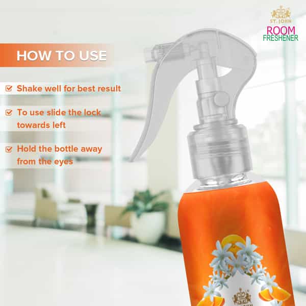 St.john Room Freshener Orange & Rajnigandha 250Ml