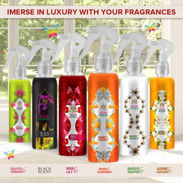 St.john Room Freshener Orange & Rajnigandha 250Ml