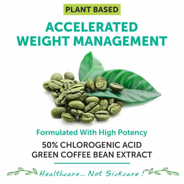 Bliss Welness Green Coffee Bean For Weight Management Appetite Control Supplement - 60 Veg Capsules