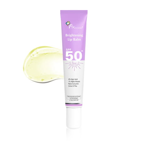 Fixderma Brightening Lip Balm With Spf 50 Pa+++ For Pigmented & Dry Lips For Men & Women 15 Ml