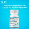 Inlife Calcium 500 Mg Vitamin D3 400 Iu Supplement For Men Women - 60 Tablets
