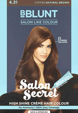 Bblunt Salon Secret High Shine 4.31 Coffee Natural Brown Hair Colour 108 G