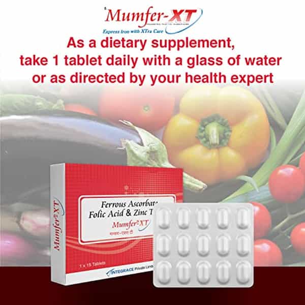 Mumfer Xt Vitamin & Mineral Supplement With Advanced Iron|30 Tablets (Pack Of 2) (2 X 15 Tablets)
