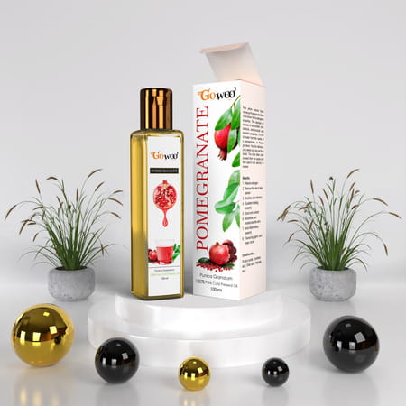 Pack Of 2 Rose Geranium Essential Oil & Pomegranate Seed Carrier Oil - 100% Pure Natural & Undiluted